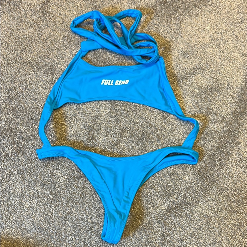 New! Full Send Women's Blue Bikini Set